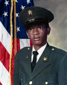 Restored color military portrait